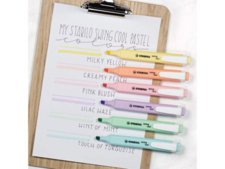 STABILO Surligneur swing cool Pastel Edition, brume de lilas