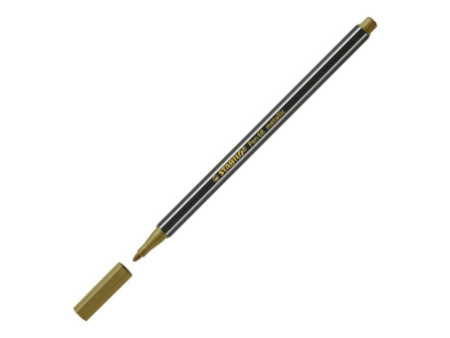 STABILO Stylo feutre Pen 68 metallic, or