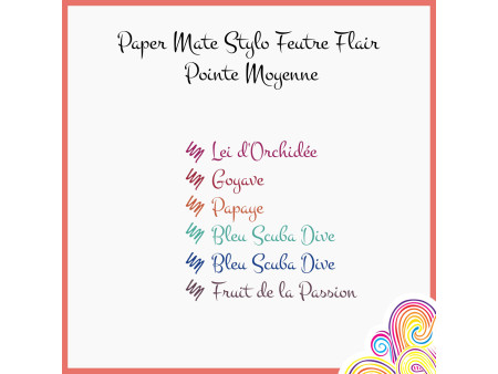 Paper:Mate Stylo feutre Flair TROPICAL VACATION, blister x6