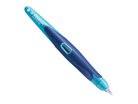 STABILO Stylo plume EASYbirdy L, gauchers, bleu/azur