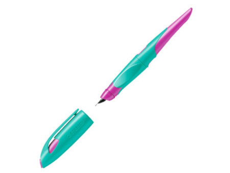 STABILO Stylo plume EASYbirdy R, droitiers, turquoise/rose