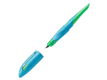 STABILO Stylo plume EASYbirdy R, droitiers, bleu/vert