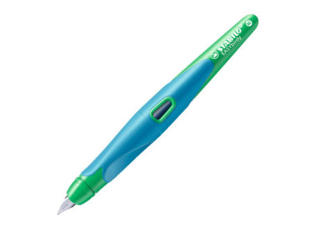 STABILO Stylo plume EASYbirdy R, droitiers, bleu/vert