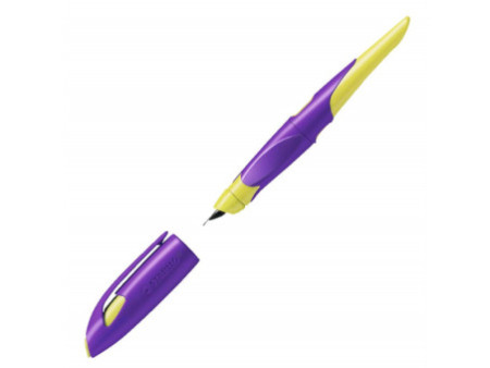 STABILO Stylo plume EASYbirdy R, droitiers, violet/jaune