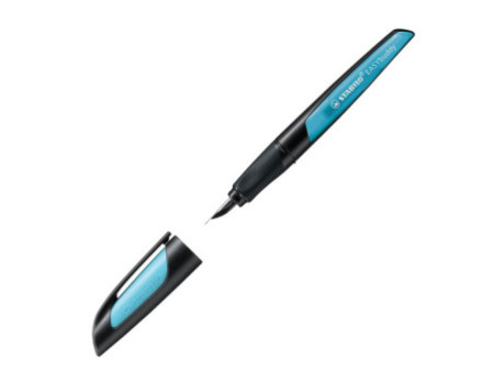STABILO Stylo plume EASYbuddy M, droitiers, noir/bleu