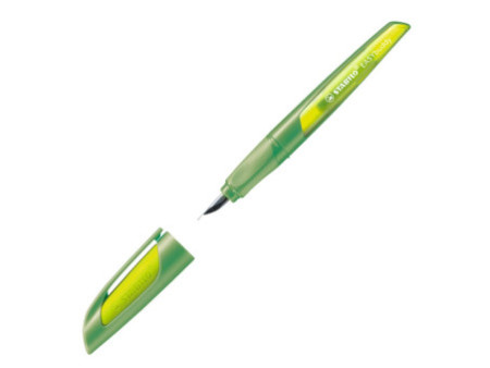 STABILO Stylo plume EASYbuddy M, droitiers, citron/vert