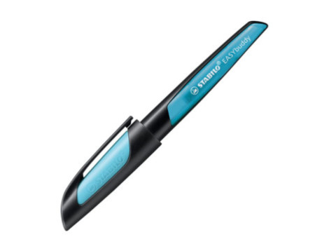 STABILO Stylo plume EASYbuddy A, droitiers, noir/bleu