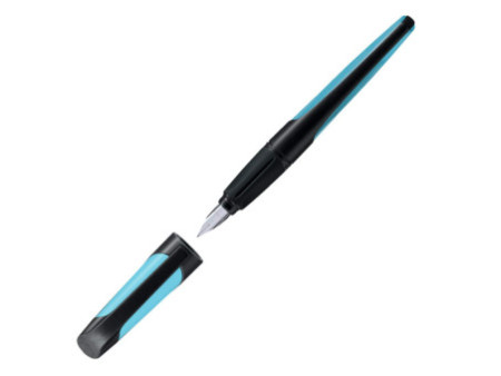 STABILO Stylo plume EASYbuddy L, gauchers, noir/bleu