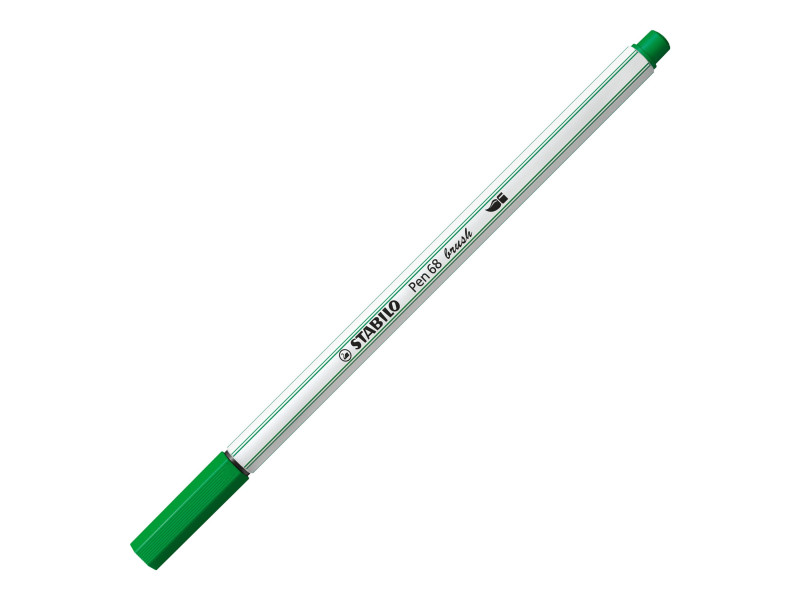 STABILO Feutre pinceau Pen 68 brush, vert émeraude