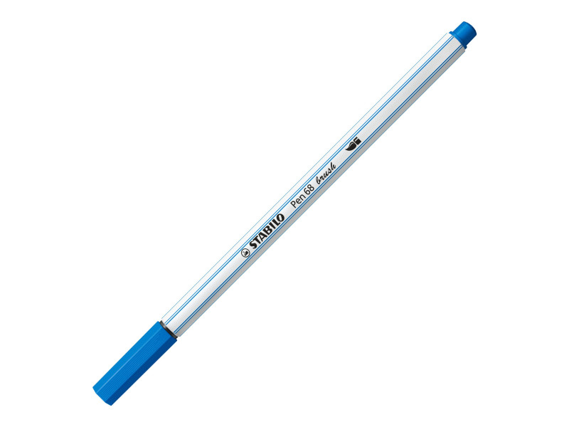 STABILO Feutre pinceau Pen 68 brush, bleu foncé