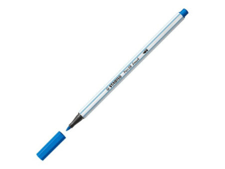 STABILO Feutre pinceau Pen 68 brush, bleu foncé