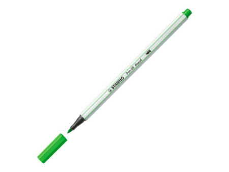 STABILO Feutre pinceau Pen 68 brush, vert feuille