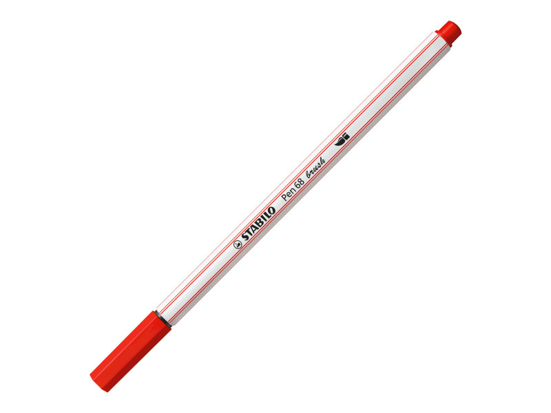 STABILO Feutre pinceau Pen 68 brush, rouge carmin