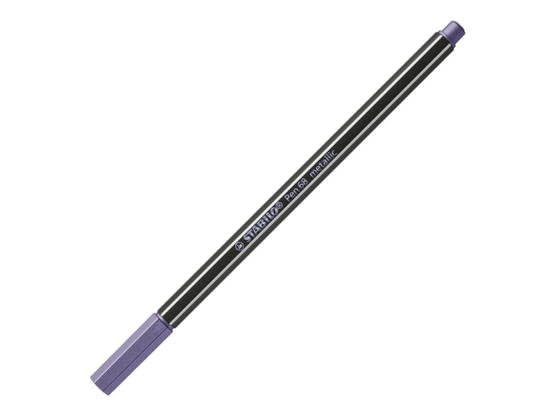 STABILO Stylo feutre Pen 68 metallic, lilas métallisé