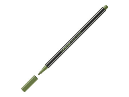 STABILO Stylo feutre Pen 68 metallic, vert clair métallisé