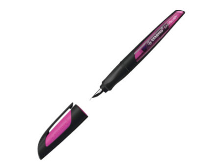 STABILO Stylo plume EASYbuddy M, noir/magenta