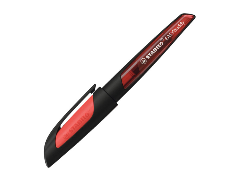 STABILO Stylo plume EASYbuddy M, noir/corail