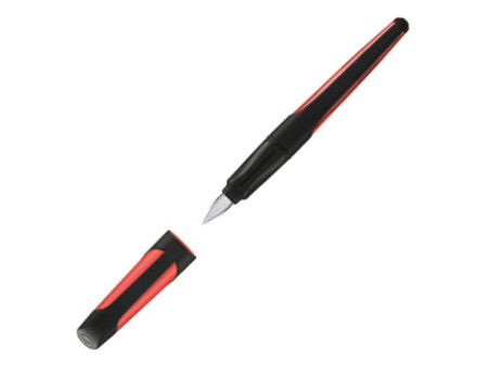STABILO Stylo plume EASYbuddy M, noir/corail