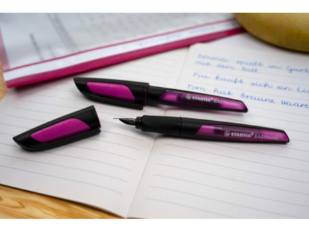 STABILO Stylo plume EASYbuddy A, noir/magenta