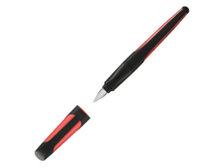 STABILO Stylo plume EASYbuddy A, noir/corail