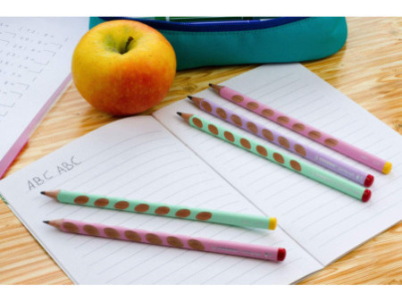 STABILO Crayon à papier d'apprentissage EASYgraph L, rose
