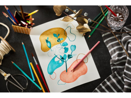 STABILO Crayon de couleur aquacolor 'ARTY', étui métallique