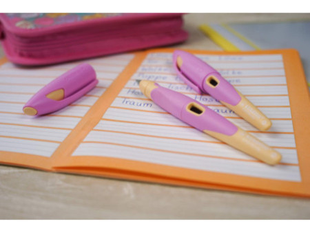 STABILO Stylo plume EASYbirdy R Pastel Edition, rose/abricot