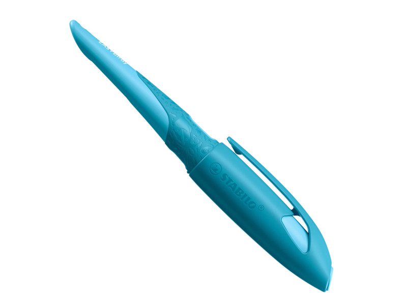 STABILO Stylo plume EASYbirdy 3D Wildlife L, bleu, A