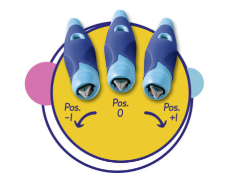 STABILO Stylo plume EASYbirdy 3D Wildlife L, bleu, A