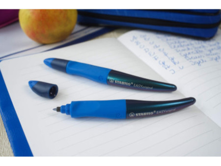 STABILO Stylo roller EASYoriginal Holograph Edition, bleu