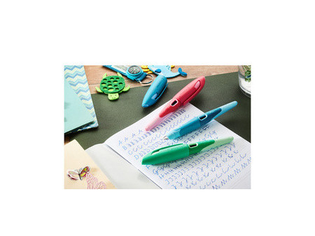 STABILO Stylo plume EASYbirdy 3D Wildlife, A, présentoir