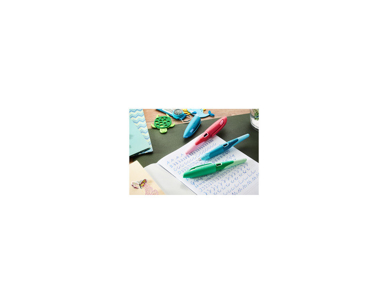 STABILO Stylo plume EASYbirdy 3D Wildlife, A, présentoir