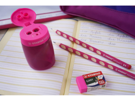STABILO Kit d'écriture école EASYgraph 'S', gaucher, rose