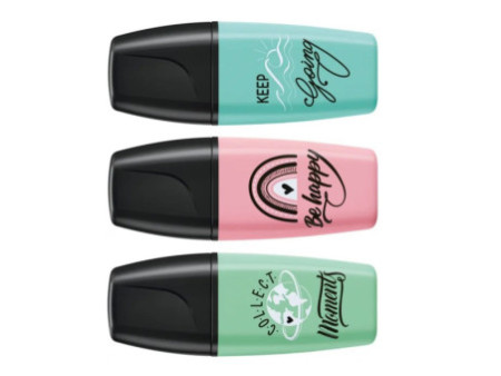 STABILO Surligneur BOSS MINI Pastellove 2.0,étui carton de 3