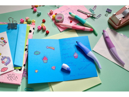 STABILO Stylo roller EASYoriginal, droitiers, nuage de bleu