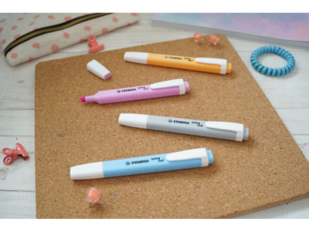 STABILO Surligneur swing cool Pastel, étui en PET de 4