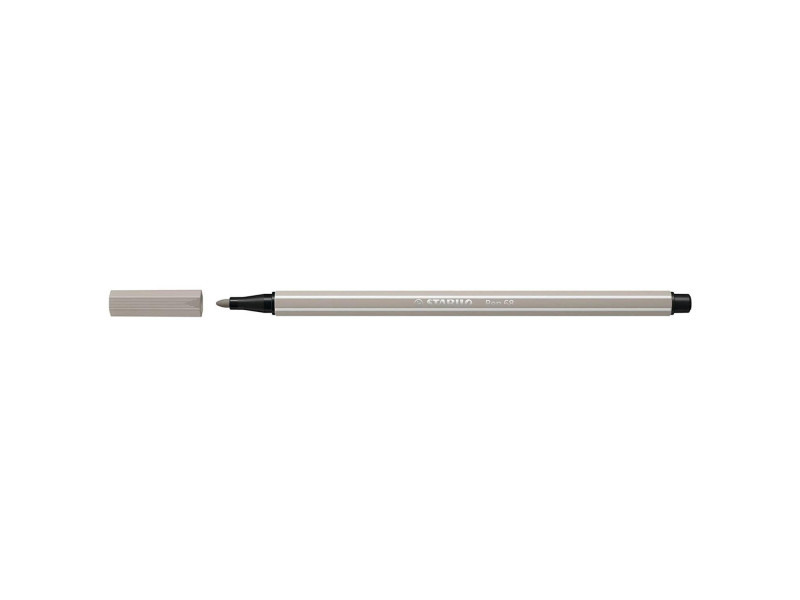 STABILO Stylo feutre Pen 68, gris perle
