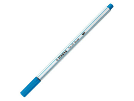 STABILO Feutre pinceau Pen 68 brush, bleu clair