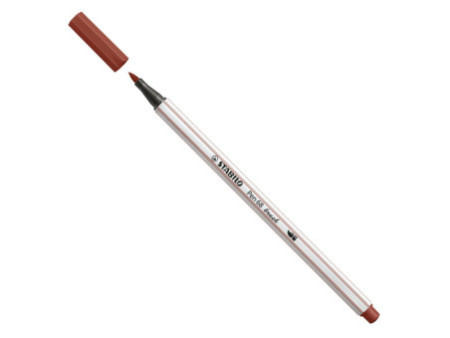 STABILO Feutre pinceau Pen 68 brush, brun
