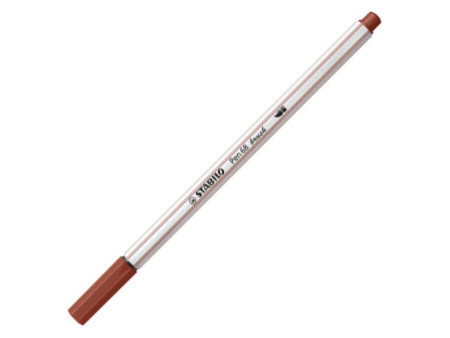 STABILO Feutre pinceau Pen 68 brush, brun