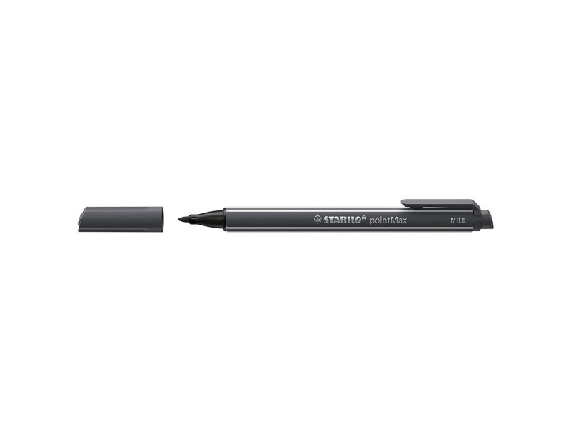 STABILO Stylo-feutre pointMax, gris très foncé