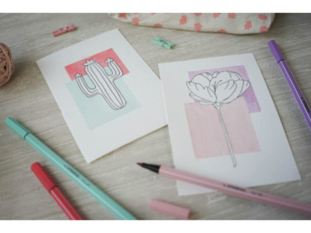 STABILO Feutre de coloriage Pen 68, étui carton de 18
