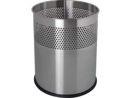 helit Corbeille à papier en acier 'the dot', 15 L, argent
