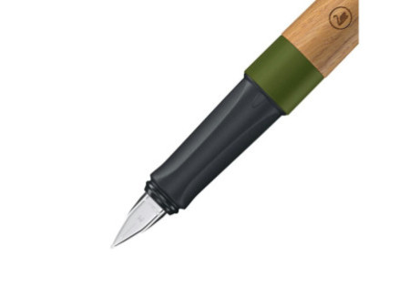 STABILO Stylo plume Grow, vert mousse / chêne