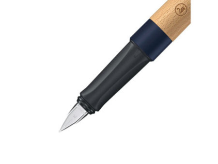 STABILO Stylo plume Grow, bleu myrtille / hêtre
