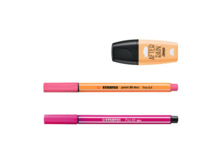 STABILO Kit écriture Mini World Pastellove, étui de 18