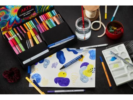 STABILO Set créatif Pen 68 & point 88 'ARTY', étui de 68