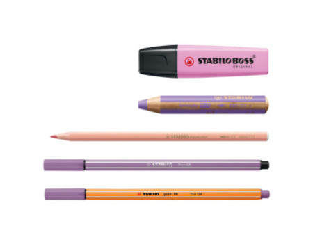 STABILO Kit créatif 'ARTY' pastel, boîte de 50