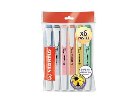 STABILO Surligneur swing cool FLUO, Ecopack de 6