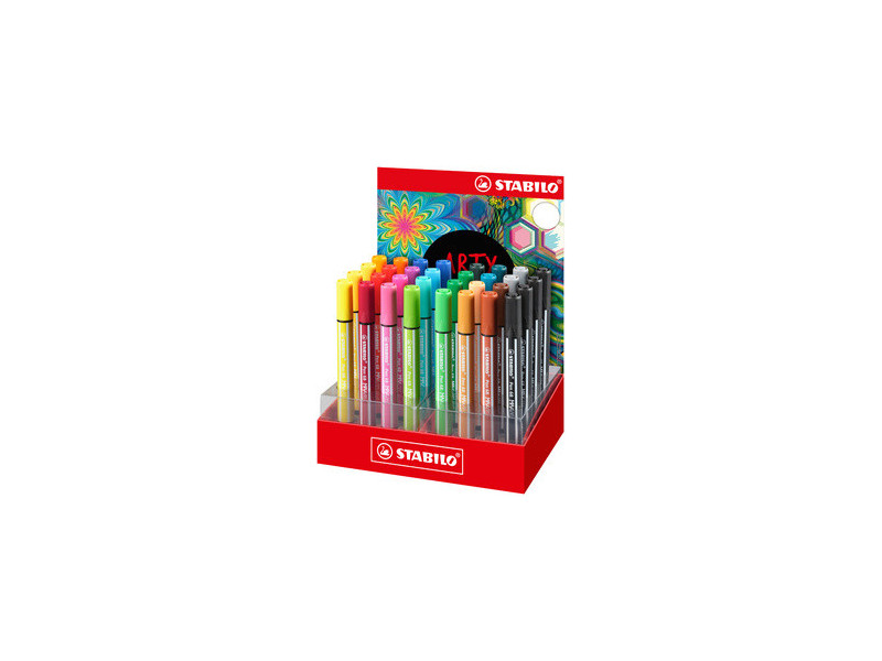 STABILO Feutre Pen 68 MAX, présentoir de 32 pièces ARTY